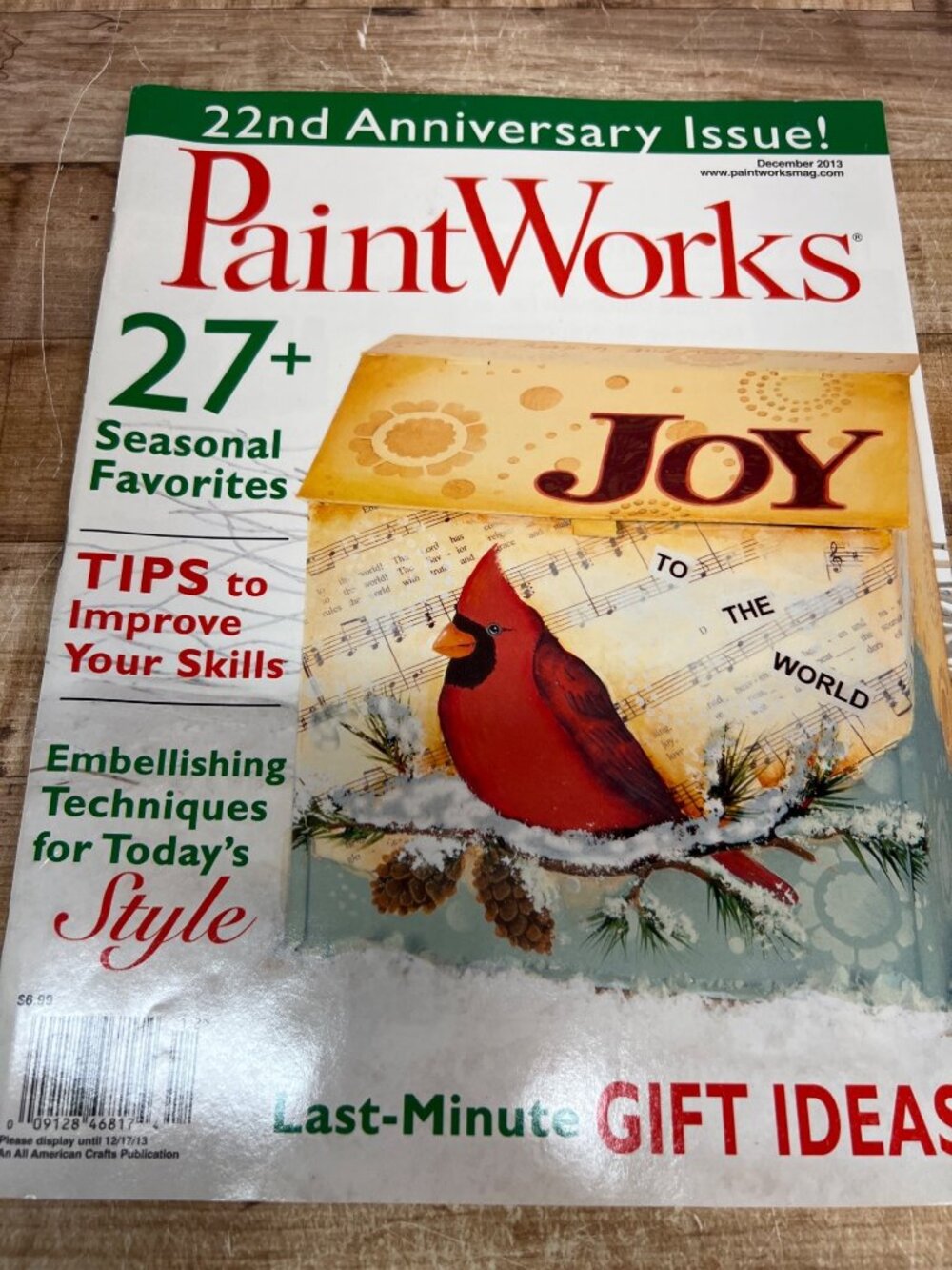 PaintWorks Magazine December 2013 22nd Anniversary Issue Featuring Seasonal Craf